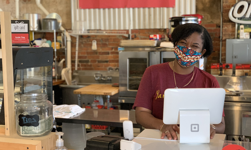 Woman in mask at Yardie Ting Photo Courtesy of Adam MacDonald Woman in mask at Yardie Ting Photo Courtesy of Adam MacDonald