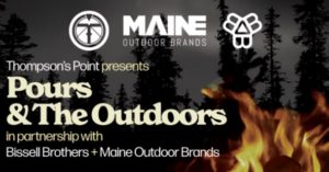 Logo for Pours And The Outdoors, Photo Courtesy of Thompson's Point