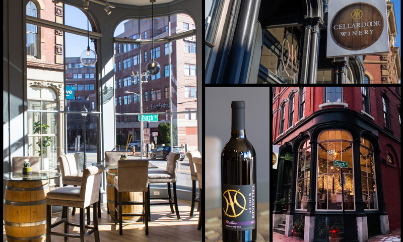 Portland Tasting Room Collage. Photo Courtesy of Cellardoor Winery