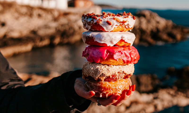 Donuts at Portland Head Light. Photo Provided by The Holy Donut