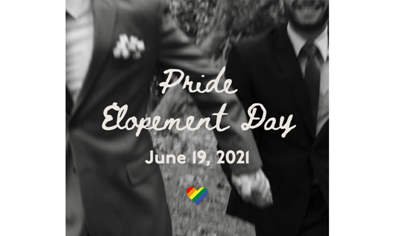 Pride Elopement Day, photo Courtesy of Blind Tiger