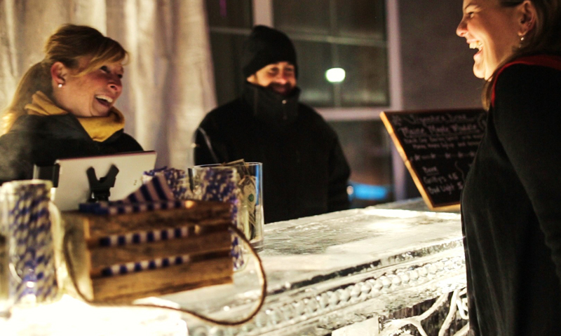 Ice Bar - Flavors of Freeport. Photo Courtesy of Visit Freeport