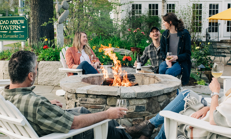 Drinks by Firepit. Photo Credit: Sharyn Peavey Photo Drinks by Firepit. Photo Credit: Sharyn Peavey Photo