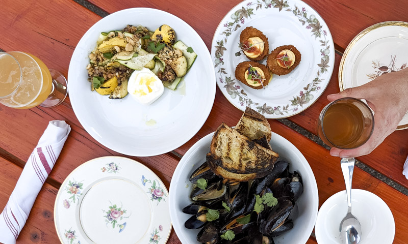 Meal at East Ender. Photo Credit: Capshore Photography Meal at East Ender. Photo Credit: Capshore Photography