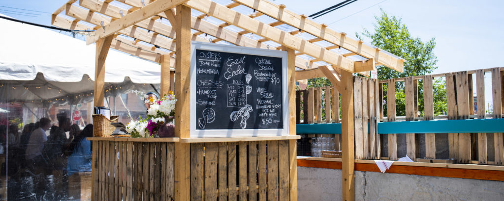 Outdoor Seating at East Ender. Photo Credit: Capshore Photography Outdoor Seating at East Ender. Photo Credit: Capshore Photography