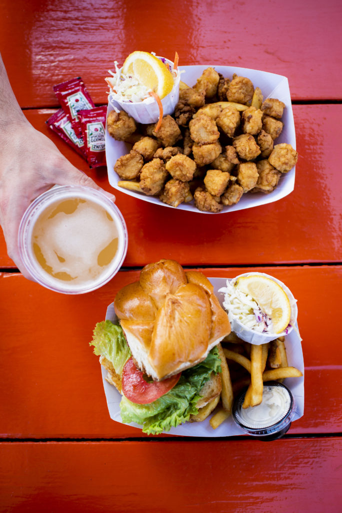 Meal on waterfront. Photo Credit: Capshore Photography Meal at East Ender. Photo Credit: Capshore Photography