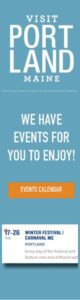 Events Calendar Ad, Designed by Visit Portland