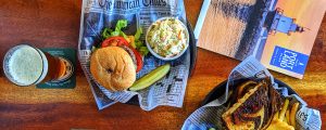 Meal at Gritty's Brewpub. Photo Credit: Capshore Photography