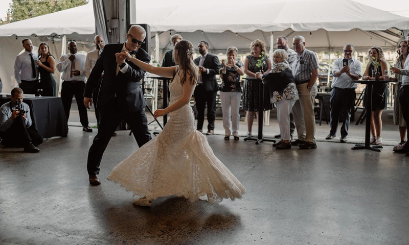 Wedding at Rising Tide. Photo Credit: Little Redd Photography
