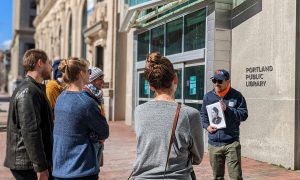 Portland Public Library Maine Women's History Guided Walking Tour, Photo Credits: Dela Murphy