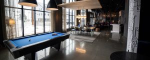 Aloft Hotel Pool Table, Photo Credit: Capshore Photography