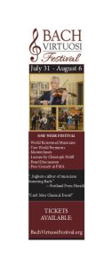 Photos Provided by Bach Virtuosi Festival