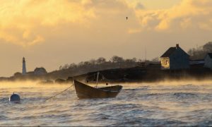 Sea Smoke by Portland Head Light, Photo Credits: Jessica Cook