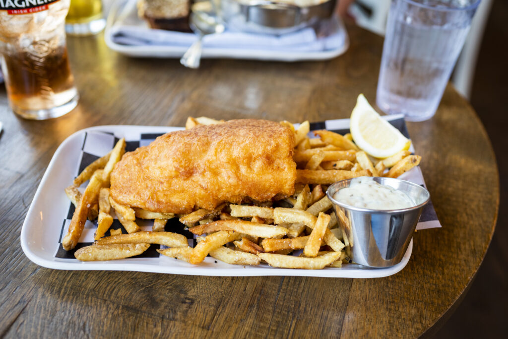 Fish and Chips at Ri Ras, Photo Credit: Capshore Photography Fish and Chips at Ri Ras, Photo Credit: Capshore Photography