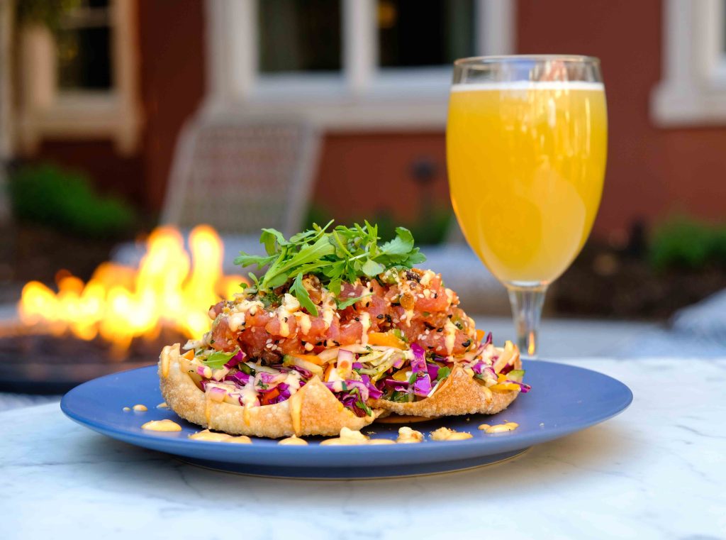 Dinner and drinks at Harbor Bistro + Terrace, Photo provided by Portland Harbor Hotel