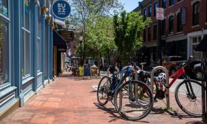 Bikes Downtown Portland, Photo Credits, Serena Folding