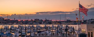 Saltwater Grille docks and cityview, Photo Credits: Peter Morneau Photography