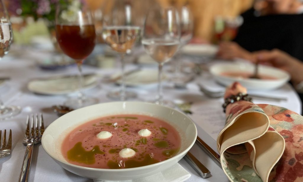 Watermelon soup, Photo Credits: Prentice Hospitality
