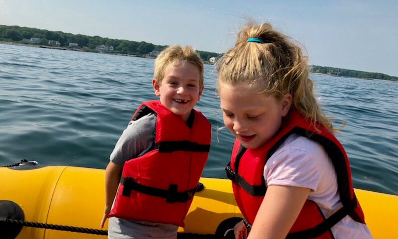 Kids on Boat. Photo Provided by New England Eco Adventures Kids on Boat. Photo Provided by New England Eco Adventures