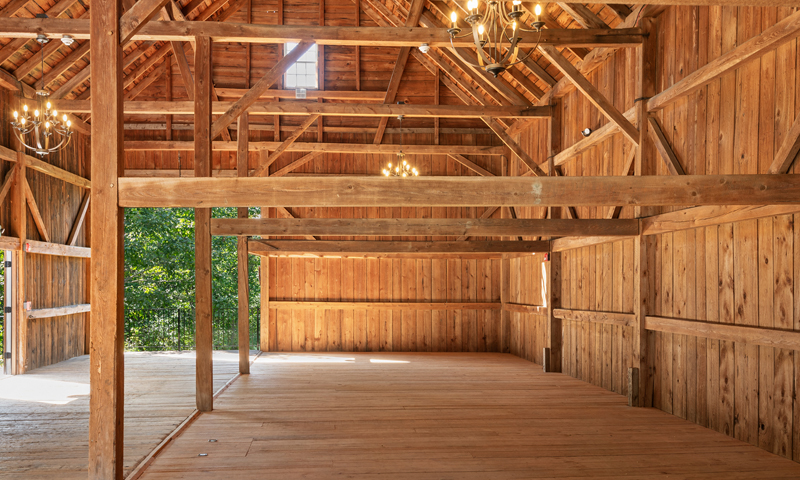 Barn Interior. Photo Credit: PGM Photography
