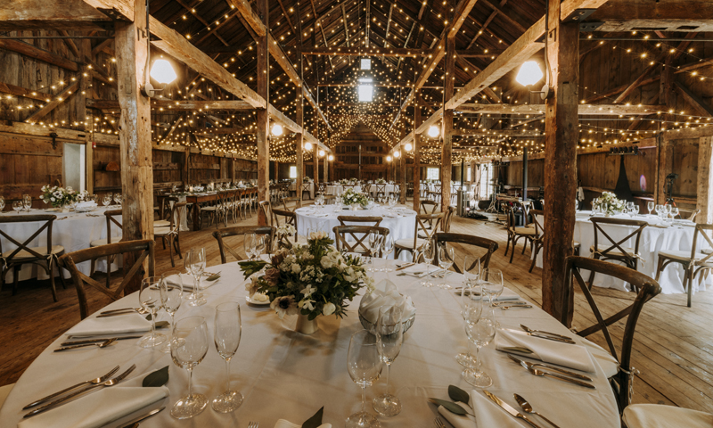 Interior of Large Barn. Photo Credit: Chris Bennett Photography