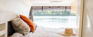 Bed in morning, Photo credit to Capshore Photography