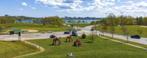 Sculpture in Edward Payson Park, Photo credit to Capshore Photography