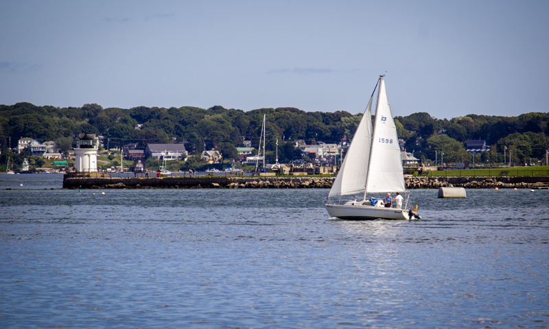 Sailboat by Bug Light, Photo Credits: Serena Folding Sailboat by Bug Light, Photo Credits: Serena Folding