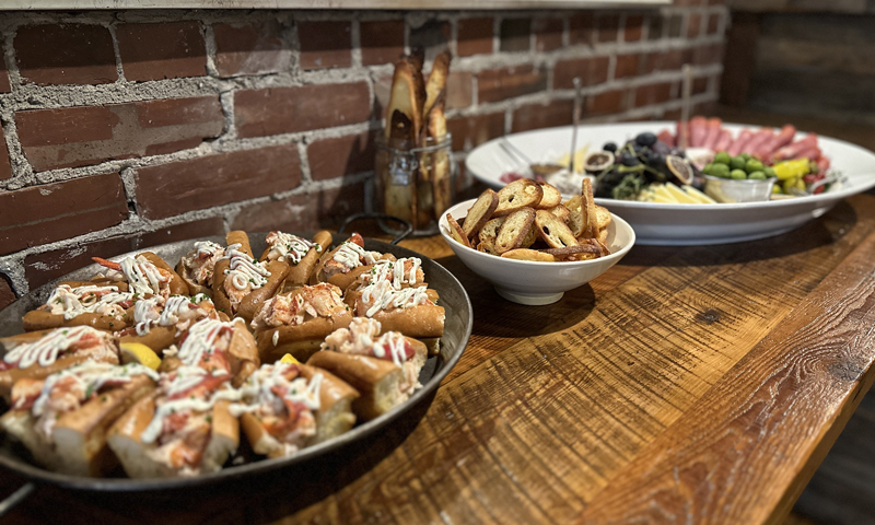 Appetizers. Photo Provided by Maine Oyster Company