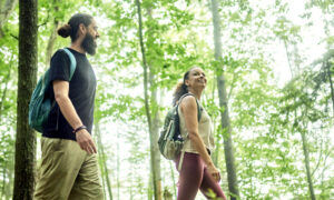Couple walking, Photo credit: Lone Spruce Creative, courtesy of Maine Office of Tourism