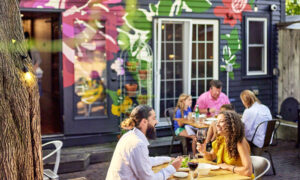 Couple eating together, Photo credit: Lone Spruce Creative, courtesy of Maine Office of Tourism