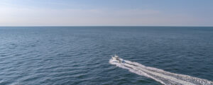 Fore River Sportfishing cruising on water, Photo Credit: PGM Photography