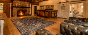 Boothbay Playhouse fireplace lounge, Photo Credit:: PGM Photography