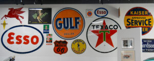 Vintage car signs, Photo Credit: Lauren Peters at Visit Portland