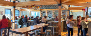 Dinning at Nonesuch Brewery, Photo Credit: Lauren Peters at Visit Portland