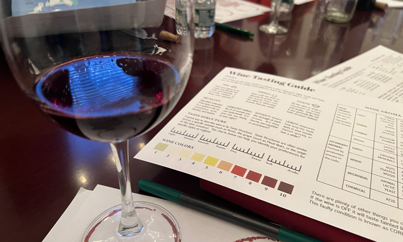 Wine Tasting Guide. Photo Provided by Visit Portland