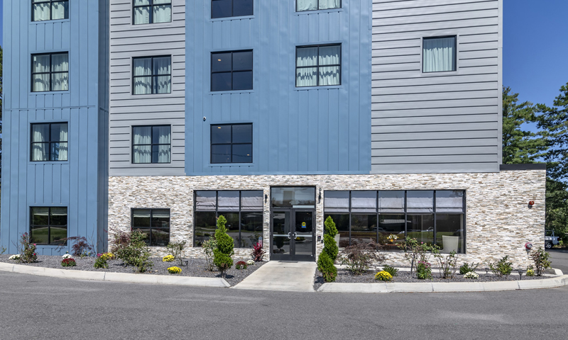 Casco Bay Hotel Exterior. Photo Credit: Northeastern Hospitality Management LLC