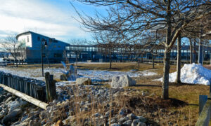 Exterior of Visitor Information Center; Photo Credit: Lauren Peters at Visit Portland