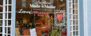 Made in Maine display; Photo Credit: Lauren Peters at Visit Portland