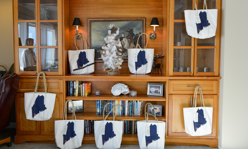Visit Portland custom Sea Bags, Photo Credit: Lauren Peters at Visit Portland Visit Portland custom Sea Bags, Photo Credit: Lauren Peters at Visit Portland