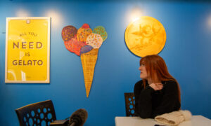 Woman needs gelato, Photo Credit: Lauren Peters at Visit Portland