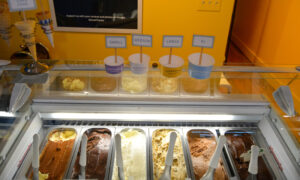 Gelato flavors; Photo Credit: Lauren Peters at Visit Portland