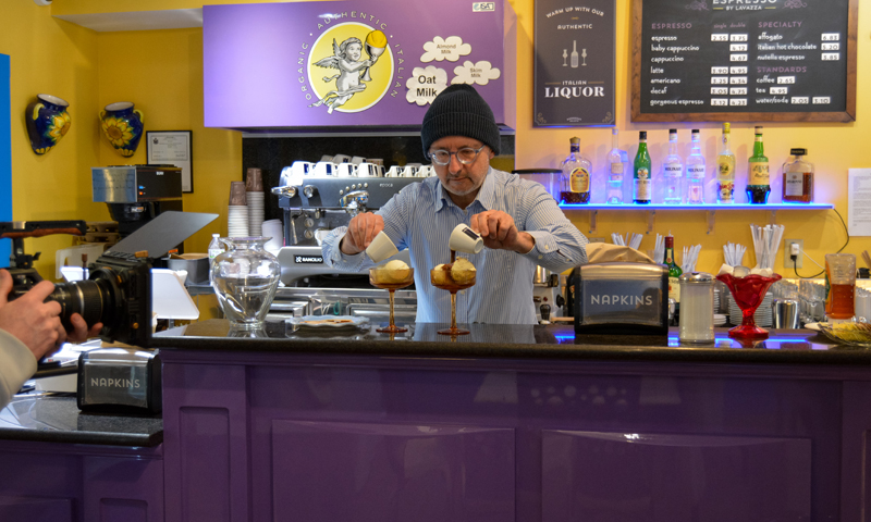 Making affogato; Photo Credit: Lauren Peters at Visit Portland Making affogato; Photo Credit: Lauren Peters at Visit Portland