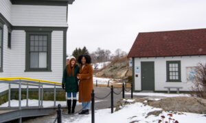 Women walking together; Photo Credit: Lauren Peters at Visit Portland