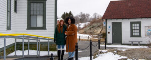 Women walking together; Photo Credit: Lauren Peters at Visit Portland
