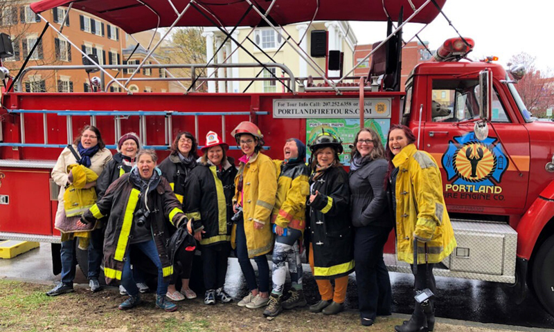 Tour Group. Photo Provided by Portland Fire Engine Co Tours Tour Group. Photo Provided by Portland
Fire Engine Co Tours