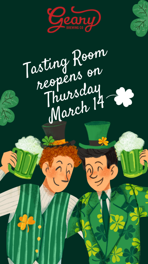 Tasting room reopens; Photo courtesy of Geary Brewing Co