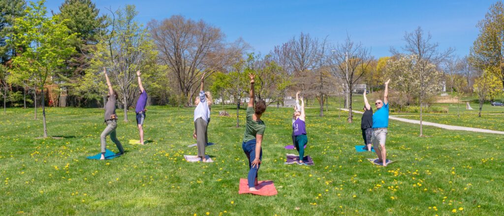 Ashley Flowers Outdoor Yoga, Photo Credit: Peter G Morneau Photography Ashley Flowers Outdoor Yoga, Photo Credit: PGM Photography