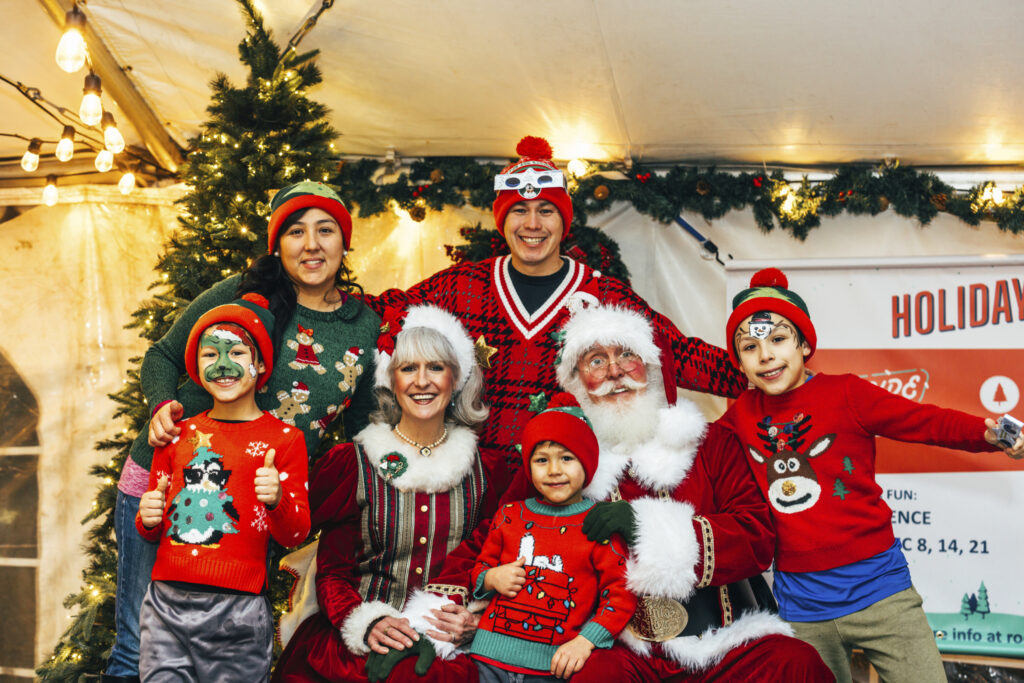 Visiting Santa. Photo Credit: Navadise Media