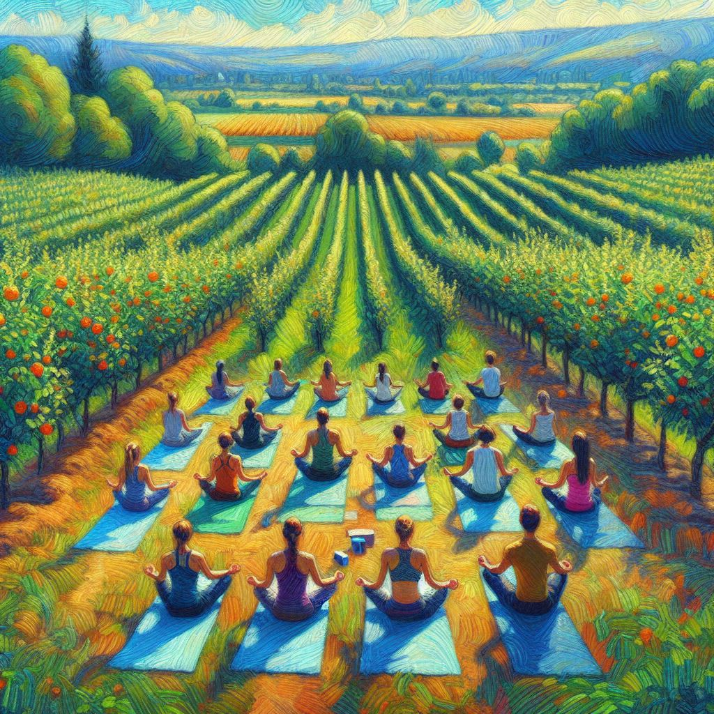 Farm to Table Square Yoga; Photo courtesy of Ashley Flowers Yoga